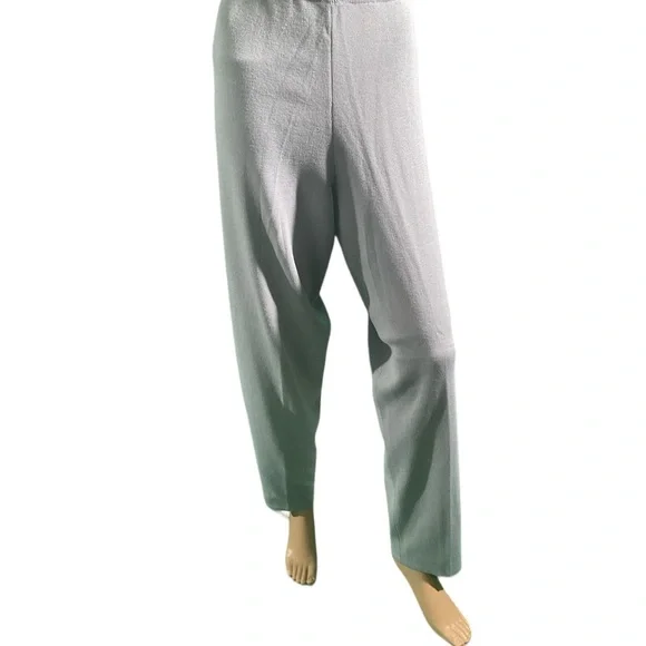 Side Effects Women's Size XL Vintage 2 Piece Blue Beaded Cotton AcrylicPant Suit - Picture 6 of 15